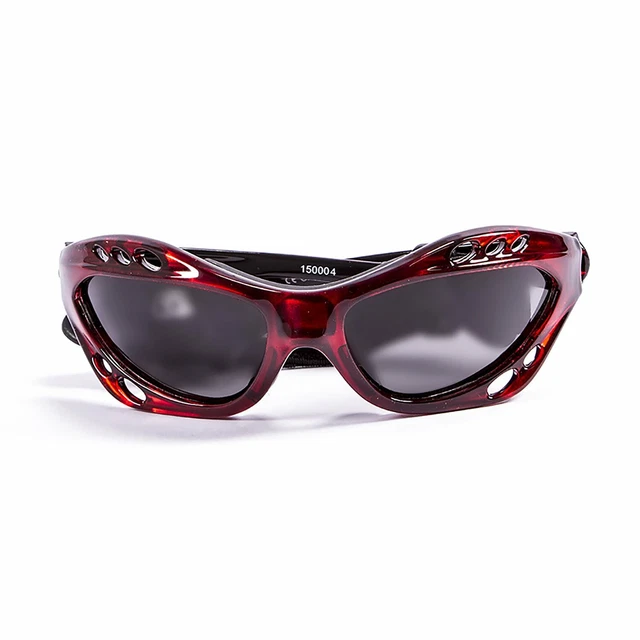 OCEAN CUMBUCO Floating Sunglasses Kiteboarding, Red  & Smoke Lens