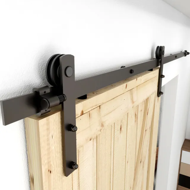 Sliding Barn Door Hardware Kit 4-20FT Rail Hanger Set Heavy Duty for Single Door 3