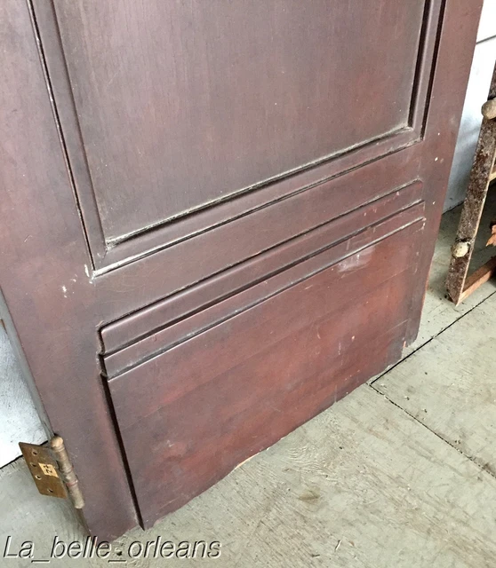 RARE SOLID MAHOGANY INTERIOR DOOR WITH FRAME / RAISED PANELING . L@@k!! 4