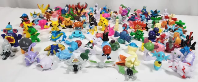 Pokemon Tiny/Mini Figures Lot of 100 Small Various Pokemon