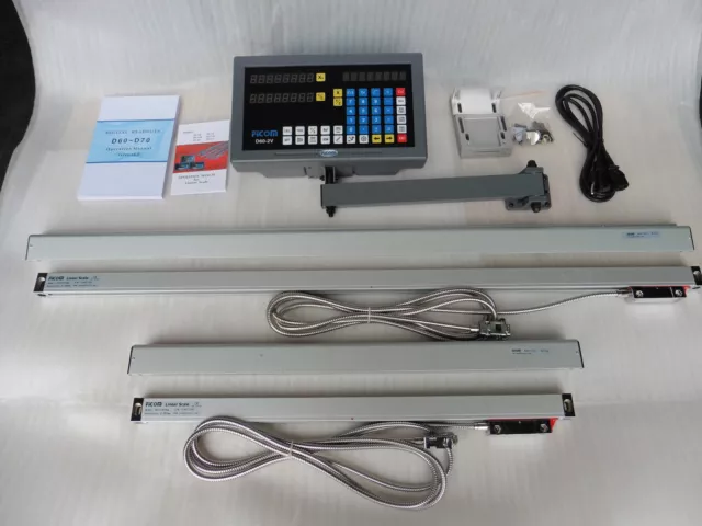 Digital Read Out System Kit for Milling Machine. 2-Axis,fit for 9"x42"/49" table
