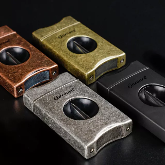 Cigar Cutter Stainless Steel V-Cut Cigar Cutter with Attractive Gift Box Luxury