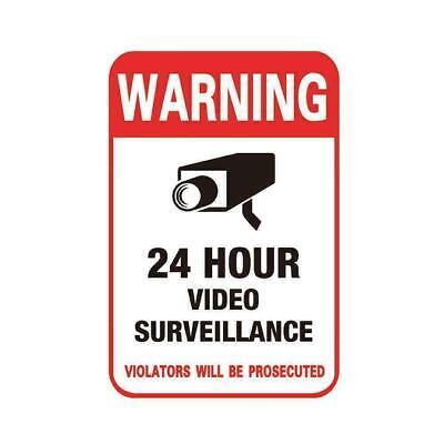 Cámara de seguridad Etiqueta engomada de vídeo y vigilancia Pegatinas de Advertencia Signo Baja 7Y6T R3C6