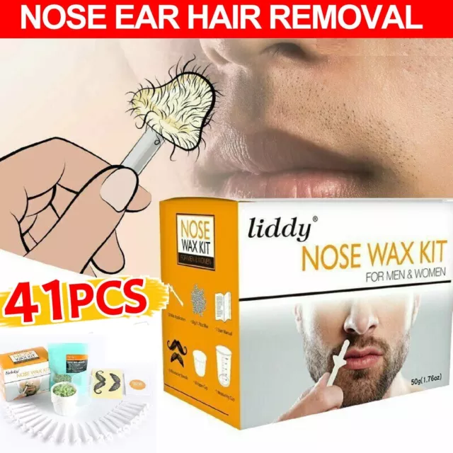 Hair Removal Ear Wax Nose Wax Kit Sticks Nasal Waxing Remover Wax Strips Beans