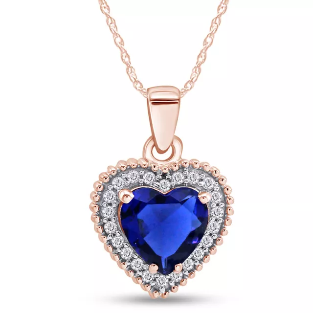 NEW Titanic Heart of The Ocean Sapphire Blue Crystal Necklace Pendant MEMORY Gif