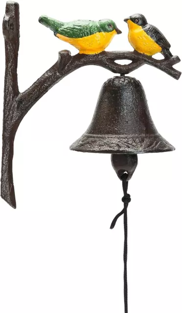 Cast Iron Dinner Bell, outside Farmhouse Door Bell, Wall Hanging Bell, Antique L