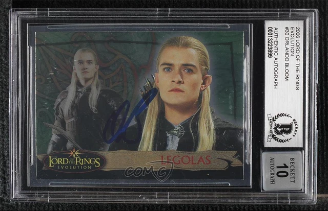 2006 Topps Lord of the Rings Evolution Legolas Orlando Bloom #30 Auto 04k8