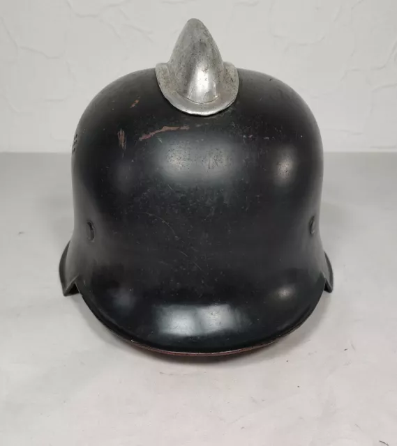 Stahlhelm M 34 Feuewehrhelm mit Alukamm EX DD Thale Stahl  3.Reich 2.WW 2.WK (9)