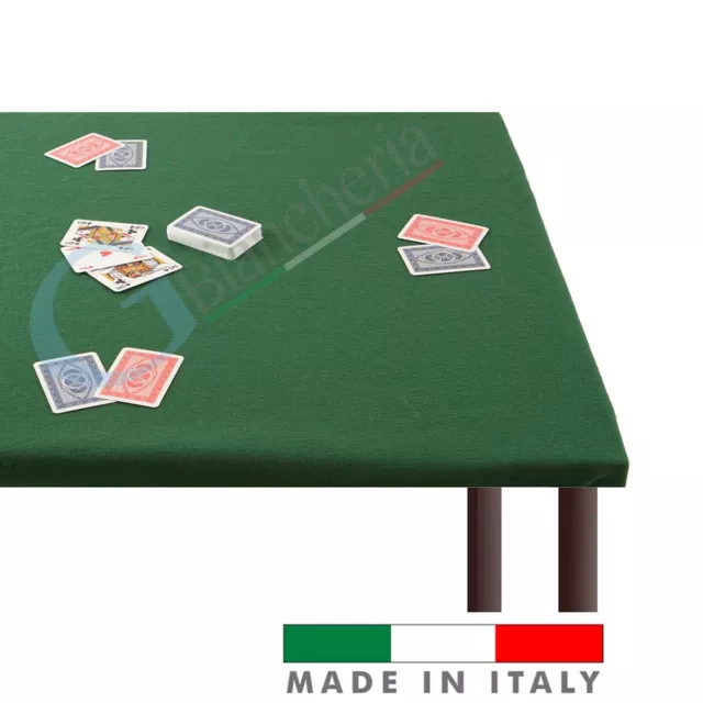 COPRITAVOLO RETTANGOLARE PANNO tavolo gioco Poker con ELASTICO verde  140x200 EUR 32,90 - PicClick IT