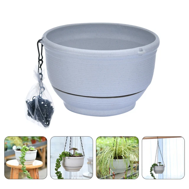 Cyrank Portavasi Da Balcone In Ferro – Nero – Sospeso Per Ringhiera – Cesto Rettangolare 50x20x12 Cm