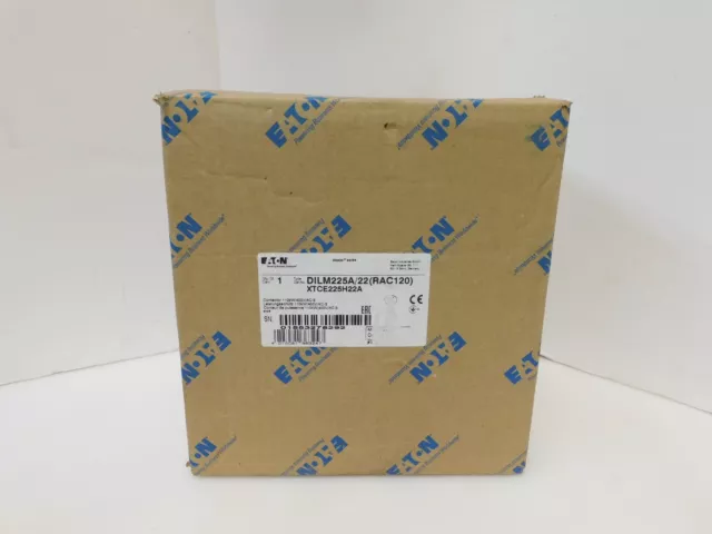 Eaton Dilm225A/22(Rac120V) Moeller Series Contatactor Xtce225H22A Factory Sealed