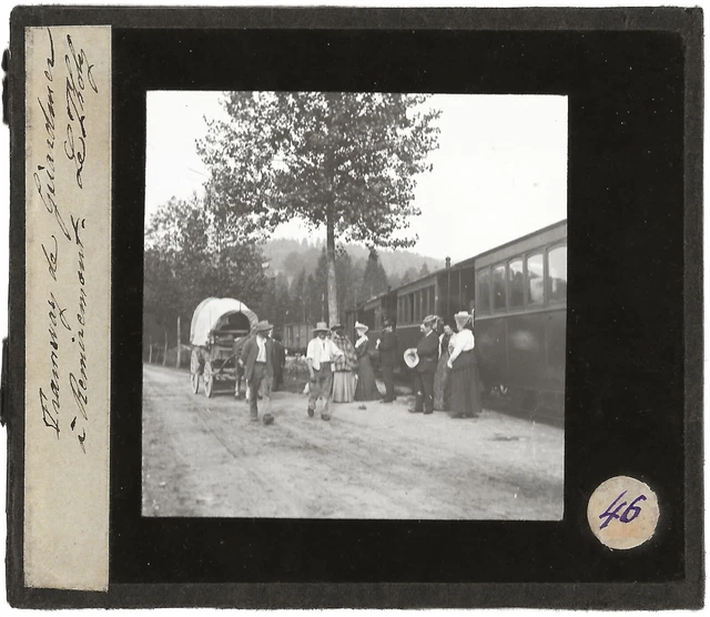 LA BASTIDE, VILLAGE Var, photo ancienne plaque de verre, positif 8,5x10