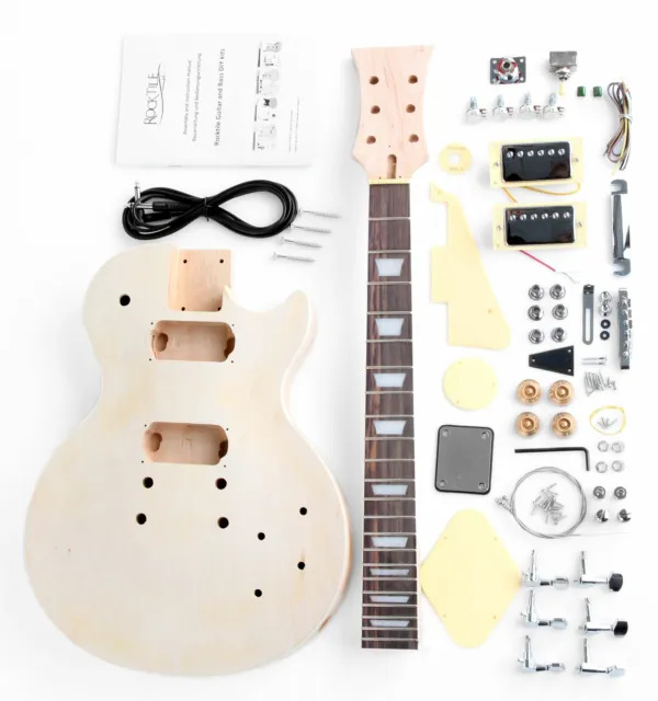 Pack Construire Votre Popre Guitare Electrique Fait Maison Style Single Cut Set