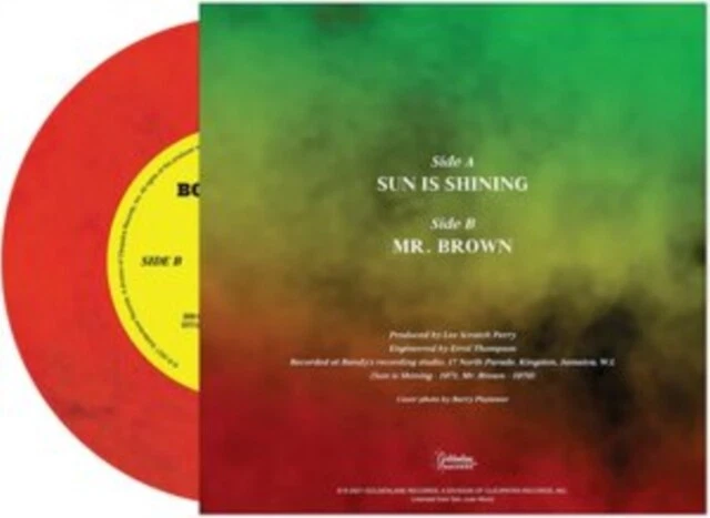 MARLEY - SUN IS SHINING RED MARBLE - New Vinyl Record 7 - N4A