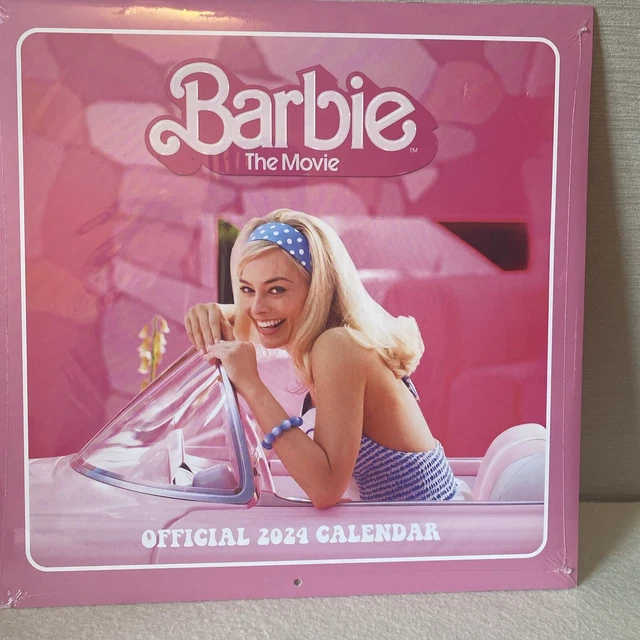 BARBIE THE MOVIE Square Wall Calendar 2024 30cm x 30cm Month To View
