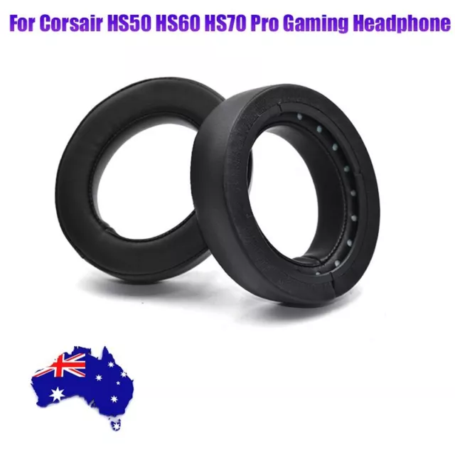 AU 2*Ear Pads Replacement Cushions For Corsair HS50 HS60 HS70 Pro Gaming Headset