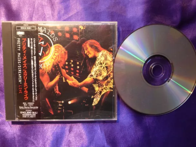 Pretty Maids Screamin' live CD Japon avec OBI Livrets 1 titre bonus 1995