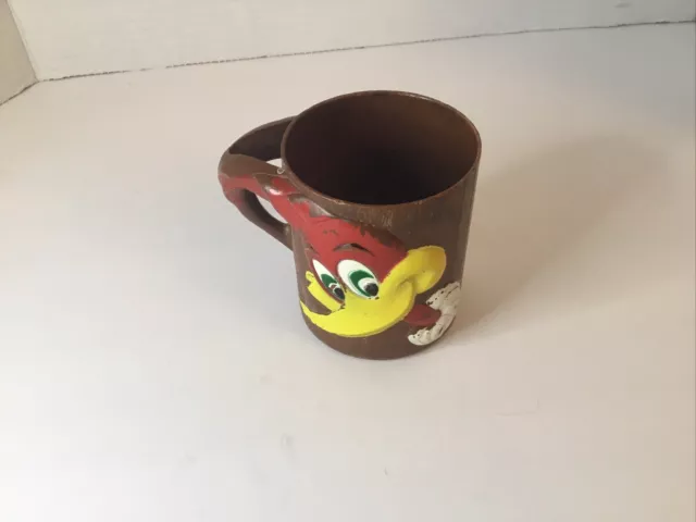 1965 Woody Woodpecker Plastic Cup F.and f Mold company