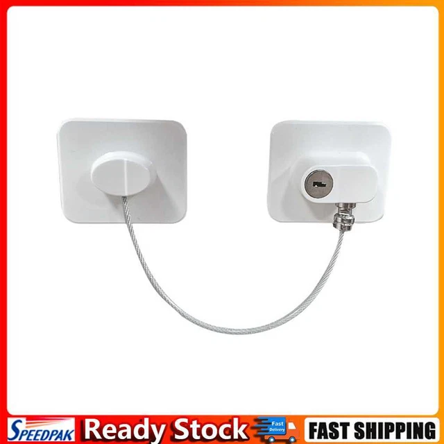 Universal Refrigerator Door Lock Aluminum Alloy Safety Lock Cabinet for Home Use