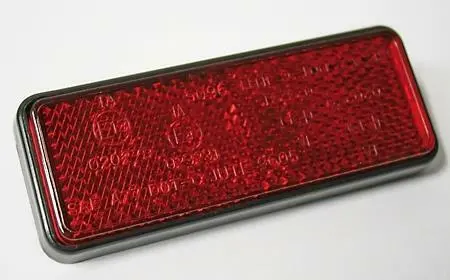 Motorrad Roller Quad Katzenauge Rückstrahler Reflektor 91,5x36mm E-geprüft, rot