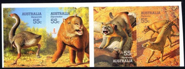 2008 Australian Decimal Stamps - Mega Fauna - MNH  strip of 4 P&S Booklet Stamps