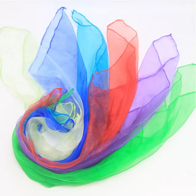 Sciarpa 60 cm seta raso capelli chiffon foulard testa collo foulard morbidi fai da te sottili ❤ 3