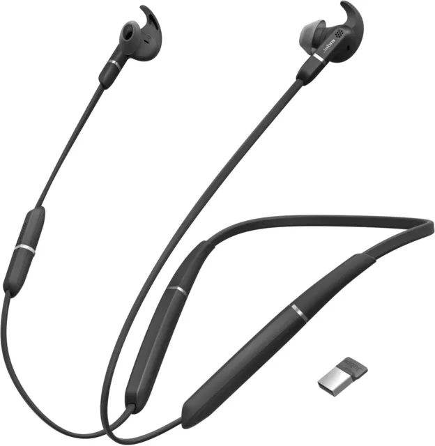 JABRA Evolve 65e MS binaural inkl. Link 370 Kopfhörer Bluetooth schwarz BRANDNEU