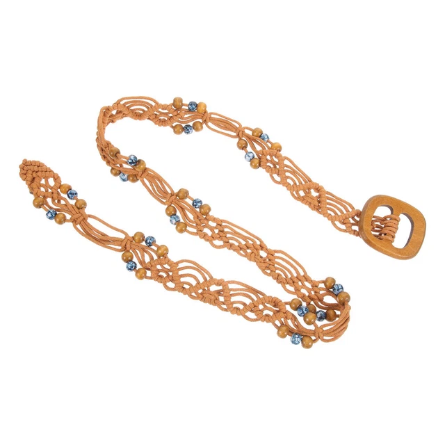 Cintura vita donna in tessuto cintura abito intrecciata a mano boho cintura vita