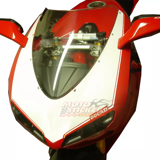 Ducati 1098 1198 - Tableau Adhésif Avant 1 Couleur - Racing Decals