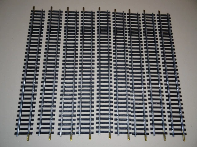 JOUEF HO - LOT DE 9 RAILS DROITS L=247 mm ACIER - REFERENCE 4750