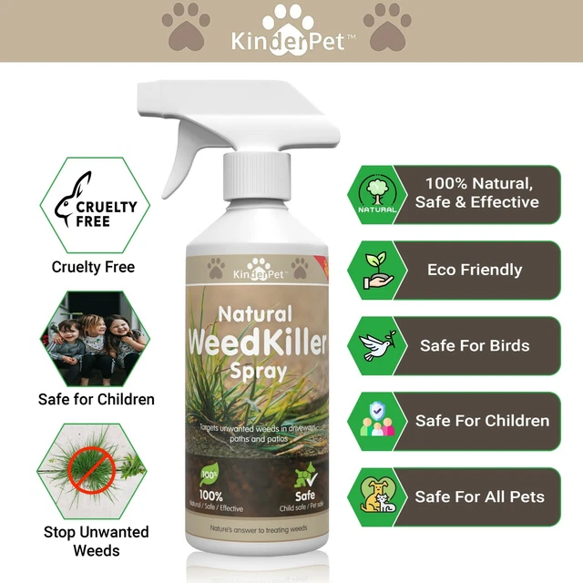 ECO FRIENDLY WEED Killer For Paths Patios Driveways Pet Safe Child Safe