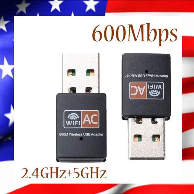 Adaptateur USB WiFi Bluetooth, Récepteur Externe Réseau Sans Fil Double