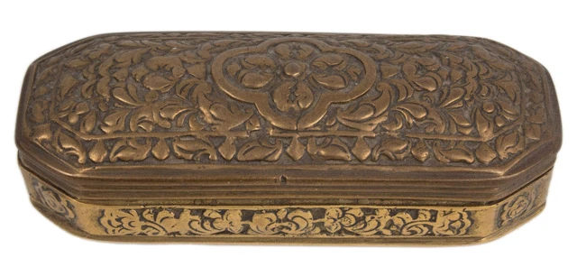 Burma 19. Jh Brass Can - A Burmese Brass Betel Box - Scatola Birmano Birman