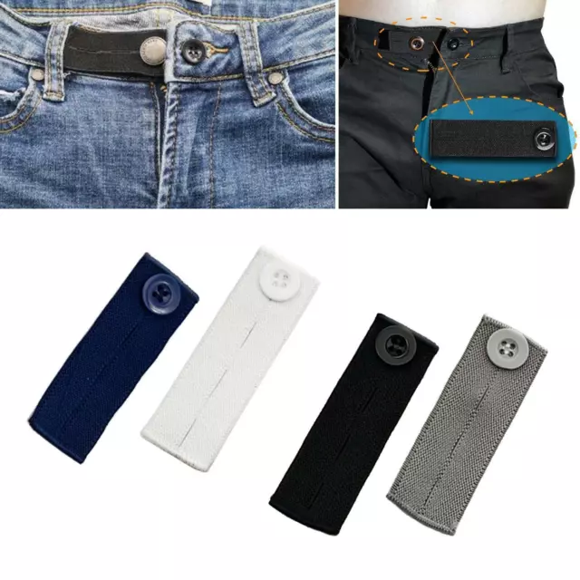Rallonge de Bouton de Ceinture D'extension de Jeans Réglable 4pcs pour I