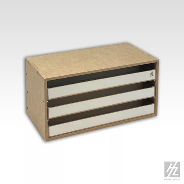 HobbyZone MWS cajón basculante módulo x 3 (Tilting Drawers Module) NUEVO OM02u