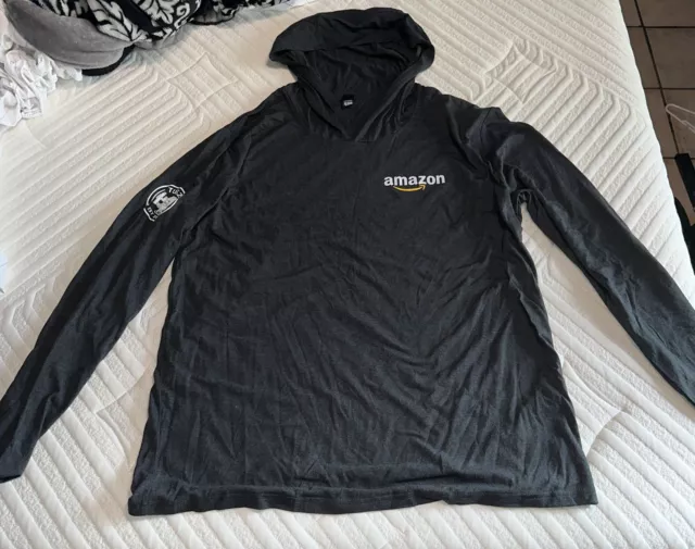 Amazon Employees Black Hooded Sweatshirt Hoodie XL Unisex