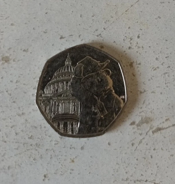 Pièce De 50p Commémorative Paddington Ours 2019 – Cathédrale Saint-Paul à Londres