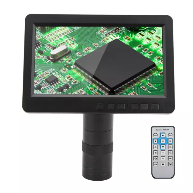 7in LCD HD Video Microscope With 150X C Bracket Camera Professional Maintena HEN