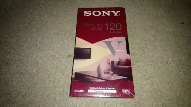 Cassette Vhs Sony Premium 120 Mn Neuve Blister