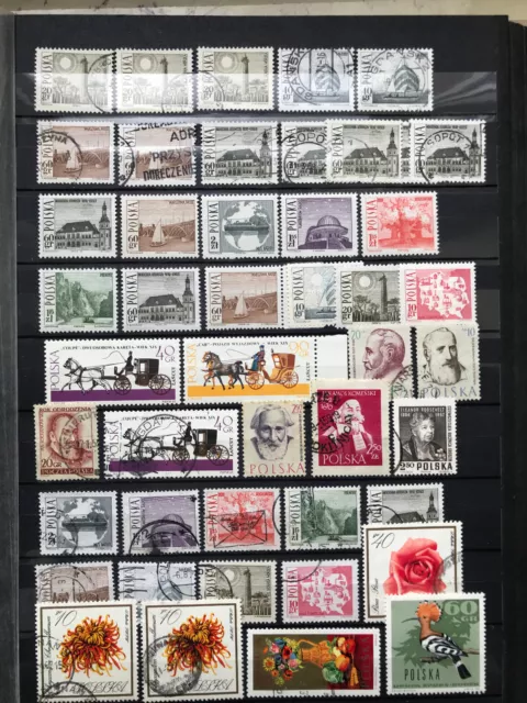 Briefmarken Polen, Lot, ca. 500 Marken, gest. u. postfr.