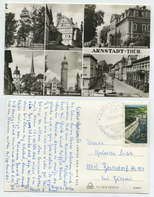 63616 - Arnstadt Thür. - Real photo - postcard, special stamp 9.10.1968