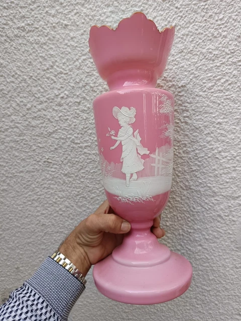 Lampe Berger Véritable Opaline De Lorraine Couleur Rose – Ancienne Collection