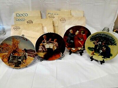Vintage Knowles Collector Plates Numbered with Certificate of Authenticity IOB