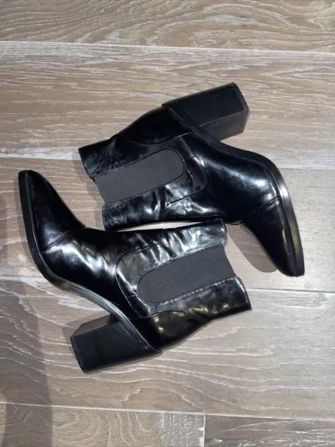 Womens Senso Black Patent Leather Boot Size EU 39 *Great Condition*