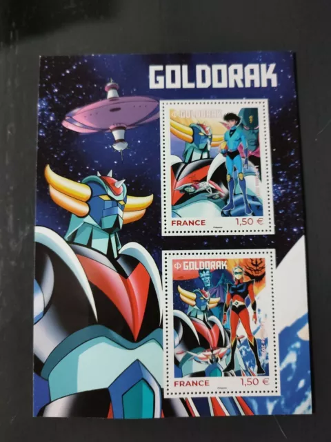 Planche De 2 Timbres *Goldorak* Valeur Du Timbre 1,50 Euros