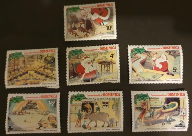 Dominica Christmas Disney 1981 7 x MNH SG 754-760