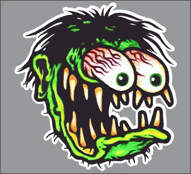 Old School Rat Fink Rat Rod Hot Rods Muscle Car Vintage Performance Sticker