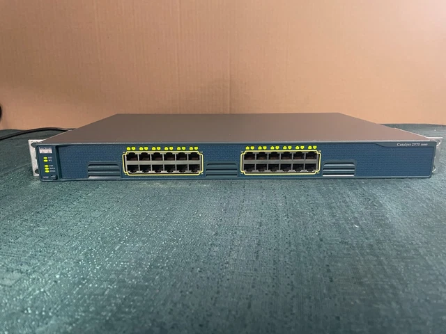 CISCO CATALYST 2970 WS-C2970G-24T-E 24-Port Gigabit Ethernet Switch £40 ...