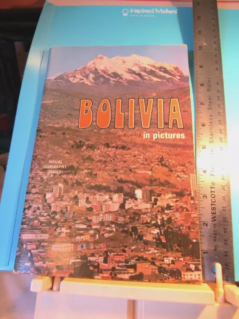 Bolivia in pictures Visual geography series 1974 VG photos travel tourism 64p