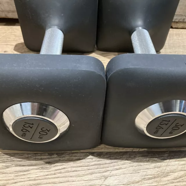 PELOTON DUMBBELLS 30LB 13.6KG Ergonomically Designed Pair of Weights 100.00 PicClick UK